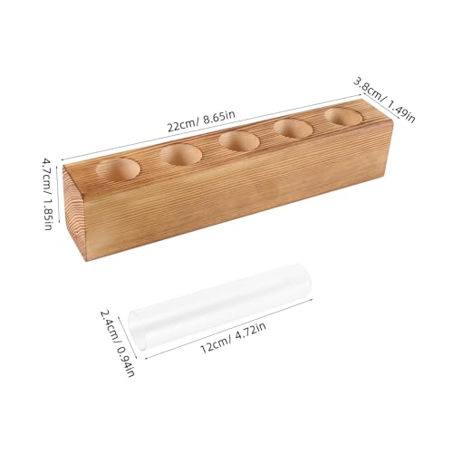 ORFOFE Terrarium Pflanzen Glasvasen und Holzständer Wasserkultur Desktop Pflanzgefäß für Hydroponik Dekorative Tischvase für Büro und Wohnräume ORFOFE Terrarium Pflanzen Glasvasen und Holzständer Wasserkultur Desktop Pflanzgefäß für Hydroponik Dekorative Tischvase für Büro und Wohnräume von ORFOFE