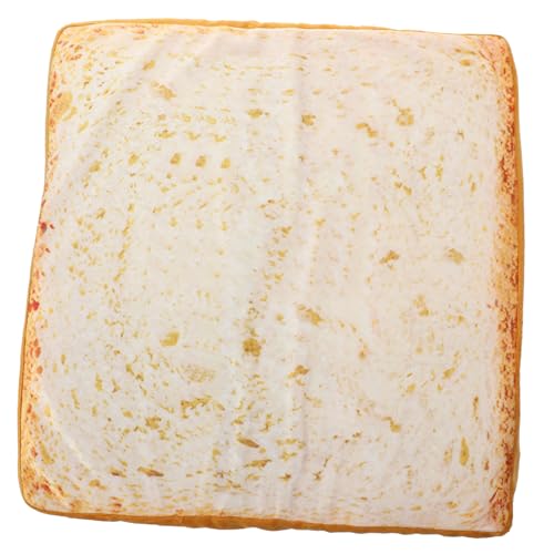 ORFOFE Toastförmiges Katzenkissen aus Plüsch Waschbarer Weicher Schlafplatz für Haustiere Gemütliches Dekoratives Schlafkissen für Katzen und Kleine Hunde Einzigartiges Brotform Design von ORFOFE