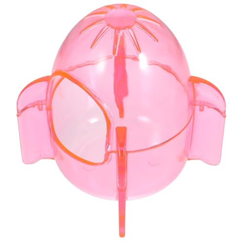 ORFOFE Transparente Hamster Toilette Sandbad Behälter mit Vertieften Rändern für Kleines Haustierbadezimmer Praktisches Hamsterzubehör für Baden und Buddeln im Käfig Zufällige Farbe von ORFOFE