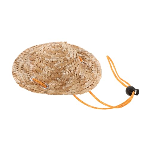 ORFOFE Verstellbarer Strohsombrero Hund Sonnenhut für Kleine Hunde und Katzen S Elastischer Kinnriemen Uv Schutz Garten und Strandhut Atmungsaktiv und Leicht ORFOFE Verstellbarer Strohsombrero Hund Sonnenhut für Kleine Hunde und Katzen S Elastischer Kinnriemen Uv Schutz Garten und Strandhut Atmungsaktiv und Leicht von ORFOFE