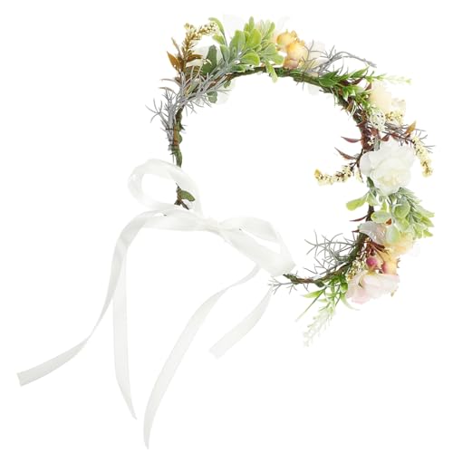 ORFOFE Verstellbares Blumenkronen-hundehalsband Leichtes Komfortables Haustier-Accessoire Vielseitig als Blumenkranz und Fotorequisite für Hunde und Katzen bei Hochzeiten und Besonderen von ORFOFE