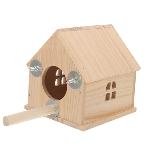 ORFOFE Vogelhaus aus Holz Nistkasten für Wellensittiche und Papageien mit Natürlichem Nistmaterial und Robuster Bauweise Wetterbeständig und Einfach zu Reinigen Geeignet zum Aufhängen im ORFOFE Vogelhaus aus Holz Nistkasten für Wellensittiche und Papageien mit Natürlichem Nistmaterial und Robuster Bauweise Wetterbeständig und Einfach zu Reinigen Geeignet zum Aufhängen im von ORFOFE