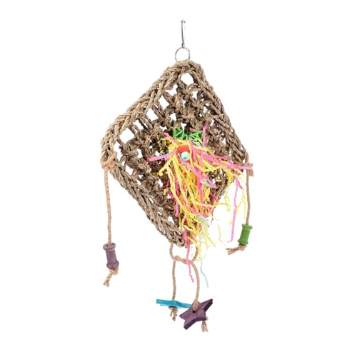 ORFOFE Hängendes Papageien-Spielzeug Naturstroh Bissfestes Kau Und Schwingspielzeug Für Wellensittiche Und Andere Vögel Fördert Und Spielverhalten ORFOFE Hängendes Papageien-Spielzeug Naturstroh Bissfestes Kau Und Schwingspielzeug Für Wellensittiche Und Andere Vögel Fördert Und Spielverhalten von ORFOFE