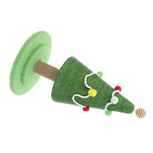 ORFOFE Weihnachtlicher Kratzbaum Kletterbaum Hoch mit Sisal Umwickeltem Kratzpfosten Stabiler Katzenkratzbaum für Kätzchen Vertikales Kratzspielzeug Dekoratives Katzenzubehör von ORFOFE
