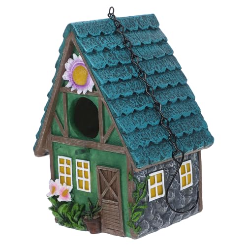 ORFOFE Wetterfester Resin Vogelhaus Nistkasten mit Aufhängehaken Kleines Wintervogelhaus für Kleinvögel Handgefertigtes Vogelnest als Geschützter Unterschlupf im Garten und Balkon ORFOFE Wetterfester Resin Vogelhaus Nistkasten mit Aufhängehaken Kleines Wintervogelhaus für Kleinvögel Handgefertigtes Vogelnest als Geschützter Unterschlupf im Garten und Balkon von ORFOFE
