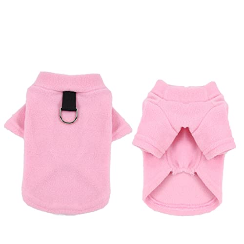ORFOFE Hundekostüme Kleider hundegeschirr Mantel Warmer Mantel für kleine Hunde Pkush-Mantel für Haustiere Winterkostü für Haustiere warm halten Kleidung Lieferungen Rosa von ORFOFE