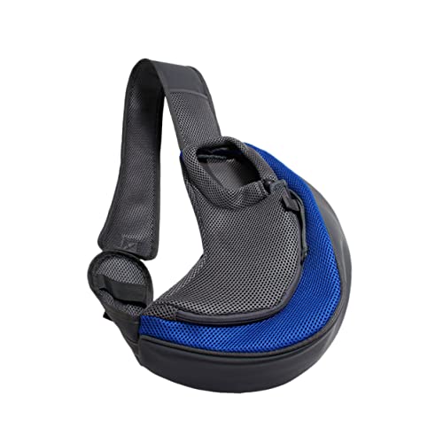 ORFOFE Tragetasche für Haustiere aus Polyester Einzel-Umhängetasche groß dunkelblau modisches Gitterdesign bequem für Reisen mit Haustieren ORFOFE Tragetasche für Haustiere aus Polyester Einzel-Umhängetasche groß dunkelblau modisches Gitterdesign bequem für Reisen mit Haustieren von ORFOFE