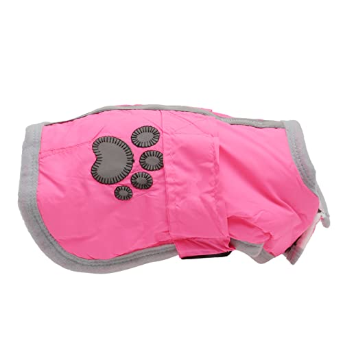 ORFOFE Winterkleidung Für Hunde Hundemantel Reflektierende Jacke Strickpullover Für Hunde Kleine Hunde-Outfits Winterpullover Für Welpen Mäntel Hals Pullover Hundekleidung Rosa Hündchen von ORFOFE