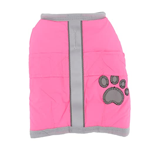 ORFOFE welpen Warmer Mantel Weihnachtsoutfit für Hunde Haustierkleidung kleine hundekleidung Kleider Mäntel Hundemantel Winterkleidung für Hunde Wintermodelle Baumwollmantel Jacke Rosa von ORFOFE