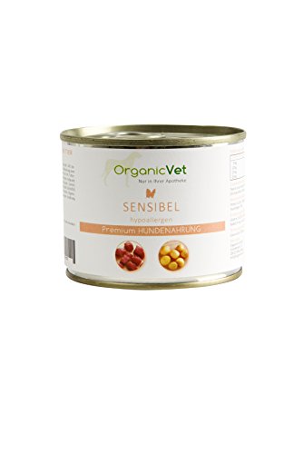 OrganicVet Hund Nassfutter Veterinary Sensibel, 6er Pack (6 x 200 g) von OrganicVet