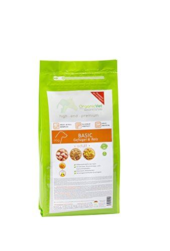 OrganicVet Hund Trockenfutter Basic 1.5kg von OrganicVet