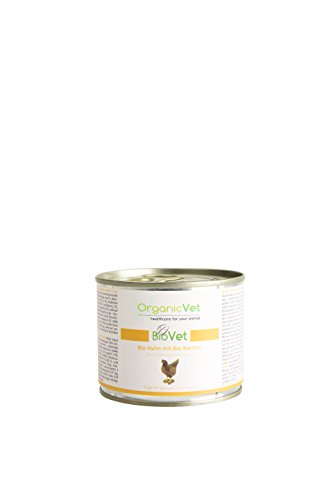 OrganicVet Katze Nassfutter BioVet Bio-Huhn mit Bio-Karotte, 6er Pack (6 x 200 g) von OrganicVet