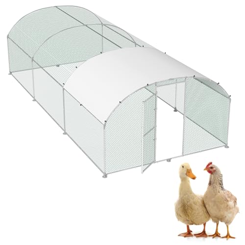 ORHEYA Haustierkäfig Hühner Freilaufgehege Hühnerstall aus Verzinkter Metall 3x6 m Winterfest Hühnergehege Hühnerhaus mit Sonnenschutzdach und Schloss Freigehege für Kleintiere Geflügel Pflanzen ORHEYA Haustierkäfig Hühner Freilaufgehege Hühnerstall aus Verzinkter Metall 3x6 m Winterfest Hühnergehege Hühnerhaus mit Sonnenschutzdach und Schloss Freigehege für Kleintiere Geflügel Pflanzen von ORHEYA