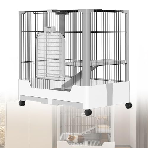 ORHEYA Kaninchenstall 1 Ebene Kaninchenkäfig mit Sicherheitsverschluss, Rollen, Abnehmbarer Ruheplattform und Leiter Kleintierstall Meerschweinchenkäfig Haustierkäfig für Kleintiere, 73 x 50 x 68 cm ORHEYA Kaninchenstall 1 Ebene Kaninchenkäfig mit Sicherheitsverschluss, Rollen, Abnehmbarer Ruheplattform und Leiter Kleintierstall Meerschweinchenkäfig Haustierkäfig für Kleintiere, 73 x 50 x 68 cm von ORHEYA