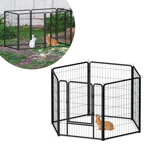 ORHEYA Welpenlaufstall Hundelaufstall Freilaufgehege Welpenauslauf 80cm hoch mit Tür Faltbare Faltbare Freigehege Flexibel Hundezaun für Innen und Outdoor 65 x 80 cm, 6 Stück ORHEYA Welpenlaufstall Hundelaufstall Freilaufgehege Welpenauslauf 80cm hoch mit Tür Faltbare Faltbare Freigehege Flexibel Hundezaun für Innen und Outdoor 65 x 80 cm, 6 Stück von ORHEYA