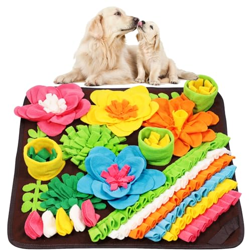 ORIA Schnüffelmatte für Hunde, Interaktive Schnüffelmatte für langsames Fressen und Beschäftigten, Nasenarbeit Fütterungsmatte, Hunde-Puzzle-Spielzeug für Langeweile, fördert natürliche ORIA Schnüffelmatte für Hunde, Interaktive Schnüffelmatte für langsames Fressen und Beschäftigten, Nasenarbeit Fütterungsmatte, Hunde-Puzzle-Spielzeug für Langeweile, fördert natürliche von ORIA
