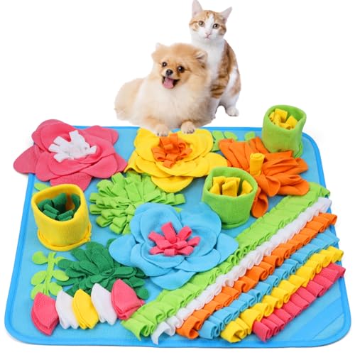 ORIA Schnüffelmatte für Hunde, interaktives Slow Feeder & Futtermatte, Anreicherungspuzzle-Spielzeug für Langeweile, beschäftigt halten, Leckerlis Fütterungsspiel für kleine mittelgroße Hunde, 38,1 x ORIA Schnüffelmatte für Hunde, interaktives Slow Feeder & Futtermatte, Anreicherungspuzzle-Spielzeug für Langeweile, beschäftigt halten, Leckerlis Fütterungsspiel für kleine mittelgroße Hunde, 38,1 x von ORIA