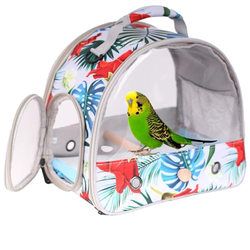 ORIZZP Tragbarer Transportkäfig für kleine Vögel, mit Ständer, Sitzstange, Vogeltrage zum Tragen von Sittichen, Wellensittichen, Papageien, Nymphensittichen, Sittiche, Sittiche, Sittiche, Nymphensitti ORIZZP Tragbarer Transportkäfig für kleine Vögel, mit Ständer, Sitzstange, Vogeltrage zum Tragen von Sittichen, Wellensittichen, Papageien, Nymphensittichen, Sittiche, Sittiche, Sittiche, Nymphensitti von ORIZZP