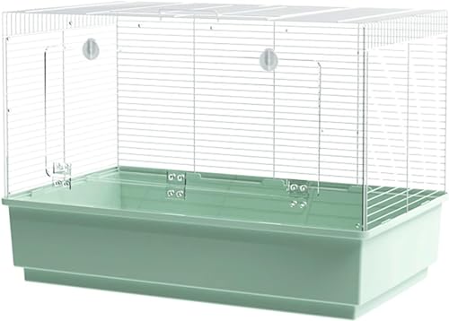 Vogelkäfig, Sittichkäfig, Vogelkäfig, Papageienkäfig, transparent, großer Villa-Käfig, dekorativer Zuchtkäfig, Papageien-Landschaftskäfig, Taubenpaarungskäfig, ausziehbare Mistschale (Farbe: Grün, Grö Vogelkäfig, Sittichkäfig, Vogelkäfig, Papageienkäfig, transparent, großer Villa-Käfig, dekorativer Zuchtkäfig, Papageien-Landschaftskäfig, Taubenpaarungskäfig, ausziehbare Mistschale (Farbe: Grün, Grö von ORLOVA