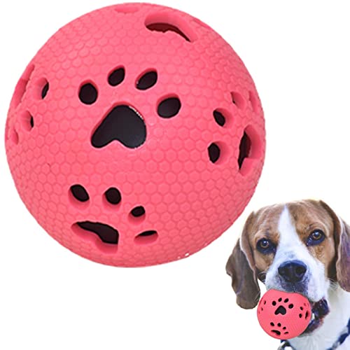 ORTUH Hundebälle,Hund Apportieren Wurfbälle Draußen Hundespielzeug - Kauspielzeug aus weichem Gummi für Hunde, quietschendes interaktives Hundespielzeug für Hundewelpen von ORTUH