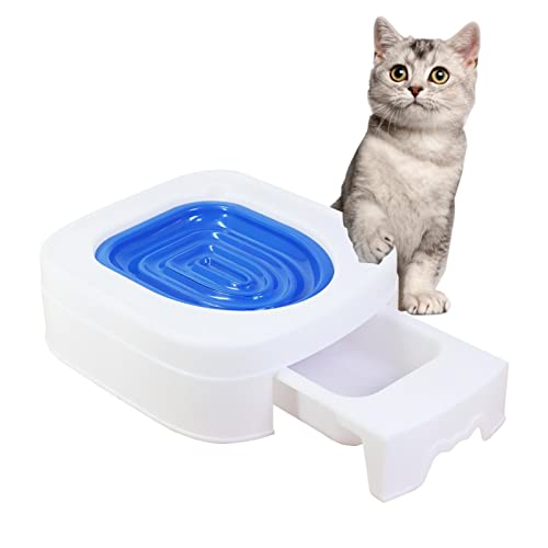 Toilettentraining für Katzen,Katzenklo für Katzen | Töpfchentrainer für Haustiere, Katzentoilette, Katzentraining, Katzentöpfchen, hilft der Katze, die Toilette zu benutzen, Heimtierbedarf Ortuh von ORTUH