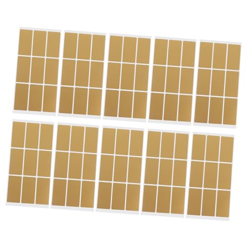 OSALADI 10 Blatt Kratzbeschichtung Anti-Kratz-Aufkleber Rubbelkarten Rubbellose Selber Machen Aufkleber Kratzen Rubbelaufkleber Notizen Abkratzen Aufkleber Abkratzen Das Haustier Golden von OSALADI