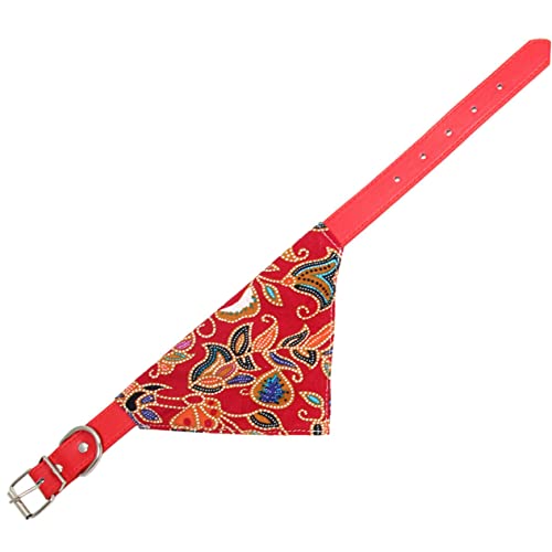 OSALADI Bequemes Haustier-lätzchen-Set Aus Baumwolle Dreieckstuch Schal Speichel-lätzchen für Hunde Haustier-zubehör Größe L Schwarz/rot von OSALADI