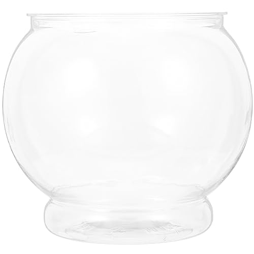 OSALADI Aquarium Miniaturpflanzen Kreisvase Glas- Betta-fischgläser Pflanze Terrarium Glas Goldfischglastrommel Runde Vase Fischglas Aus Glas Klare Vase Plastik Blase Kleiner Behälter Büro von OSALADI