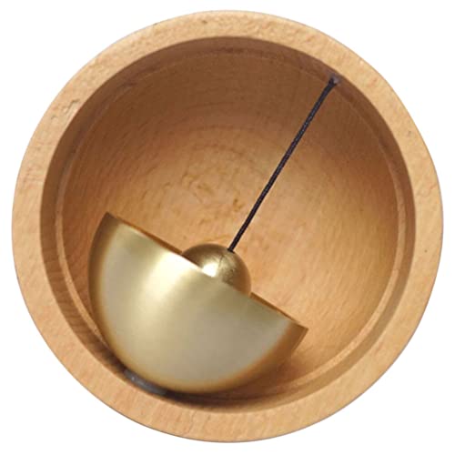 OSALADI Türklingel Mit Windspiel Aus Holz Antike Türklingel Klingel Für Türöffnung Kühlschranktürklingel Holz Feng Shui Türklingel Hängeglocke Zum Öffnen Tür Magnet Buche Alarmglocke von OSALADI