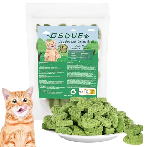 OSDUE 100g Katzengras Snack, Cat Grass Teething Stick, Katzengras Sticks Gefriergetrocknet Snacks für Katzen, Katzenminze, Beißstab aus katzengras, für die Zahnpflege und Haarknäuel Entfernen OSDUE 100g Katzengras Snack, Cat Grass Teething Stick, Katzengras Sticks Gefriergetrocknet Snacks für Katzen, Katzenminze, Beißstab aus katzengras, für die Zahnpflege und Haarknäuel Entfernen von OSDUE