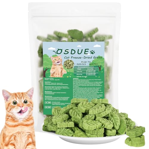 OSDUE 50g Katzengras Snack, Cat Grass Teething Stick, Katzengras Sticks Gefriergetrocknet Snacks für Katzen, Katzenminze, Beißstab aus katzengras, für die Zahnpflege und Haarknäuel Entfernen OSDUE 50g Katzengras Snack, Cat Grass Teething Stick, Katzengras Sticks Gefriergetrocknet Snacks für Katzen, Katzenminze, Beißstab aus katzengras, für die Zahnpflege und Haarknäuel Entfernen von OSDUE