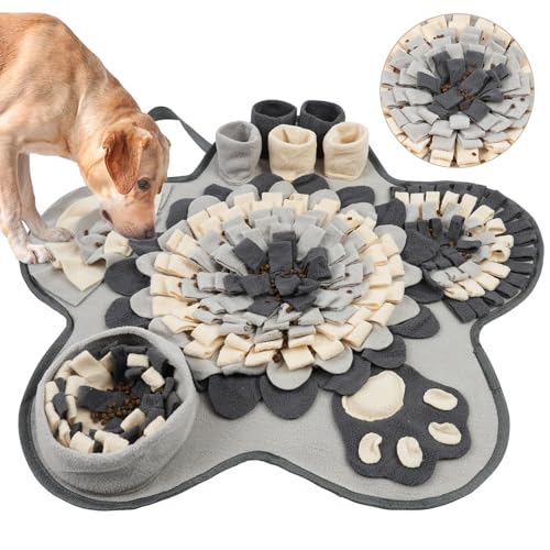 OSDUE Schnüffelteppich Hund, Futterschnüffel-Futtermatte, Hunde-Schnüffelmatte, Welpen-Trainingsmatte, Schnüffelspielzeug Interaktive Hundespielzeug, Hunde Spielteppich für Alle Hunderassen, 60 x 60CM OSDUE Schnüffelteppich Hund, Futterschnüffel-Futtermatte, Hunde-Schnüffelmatte, Welpen-Trainingsmatte, Schnüffelspielzeug Interaktive Hundespielzeug, Hunde Spielteppich für Alle Hunderassen, 60 x 60CM von OSDUE