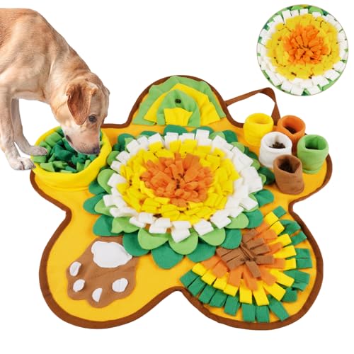 OSDUE Schnüffelteppich Hund, Futterschnüffel-Futtermatte, Hunde-Schnüffelmatte, Welpen-Trainingsmatte, Schnüffelspielzeug Interaktive Hundespielzeug, Hunde Spielteppich für Alle Hunderassen, 60 x 60CM OSDUE Schnüffelteppich Hund, Futterschnüffel-Futtermatte, Hunde-Schnüffelmatte, Welpen-Trainingsmatte, Schnüffelspielzeug Interaktive Hundespielzeug, Hunde Spielteppich für Alle Hunderassen, 60 x 60CM von OSDUE