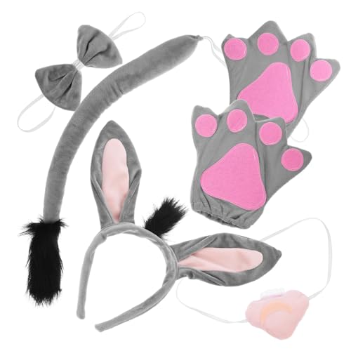 OSOLADY 1 Set Tier Stirnband Wolf Hundehut Hasen Hundekostüm Esel Kuhkostüm Haustierschwanz Hunde Kaninchen Stirnband Cowboy Pelzig Cosplay Tierohr Stirnband Süßes Ohr OSOLADY 1 Set Tier Stirnband Wolf Hundehut Hasen Hundekostüm Esel Kuhkostüm Haustierschwanz Hunde Kaninchen Stirnband Cowboy Pelzig Cosplay Tierohr Stirnband Süßes Ohr von OSOLADY