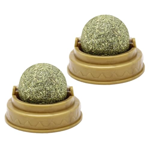 OSOLADY 2 Stück Katze Katzenminze Ball mit Minzgeschmack Fördert Verdauung und Zahnpflege Essbarer Langlebiger Kauball für Spiel und Reinigung Sicher für Katzenzähne Haftet an Glatten OSOLADY 2 Stück Katze Katzenminze Ball mit Minzgeschmack Fördert Verdauung und Zahnpflege Essbarer Langlebiger Kauball für Spiel und Reinigung Sicher für Katzenzähne Haftet an Glatten von OSOLADY