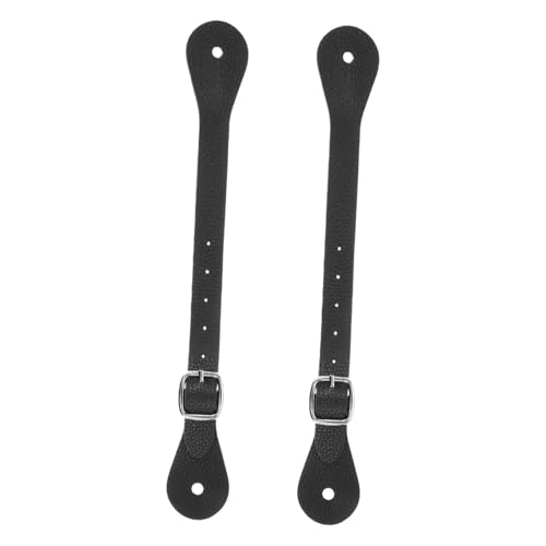 OSOLADY 2st Gürtelsporen Zum Reiten -stiefelgurte Langlebige Riemen Reitgurte Verstellbare Stiefelriemen Verstellbare Träger Stiefelzubehör Stiefelsporen Black Pu-Leder OSOLADY 2st Gürtelsporen Zum Reiten -stiefelgurte Langlebige Riemen Reitgurte Verstellbare Stiefelriemen Verstellbare Träger Stiefelzubehör Stiefelsporen Black Pu-Leder von OSOLADY