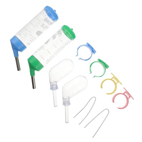 OSOLADY 4 Stück Hamster Trinkflasche Teiliges Auslaufsicherer Wasserspender für Kleintiere Wie Meerschweinchen Kaninchen Igel mit Transparentem Behälter und Kugelventil Passend für OSOLADY 4 Stück Hamster Trinkflasche Teiliges Auslaufsicherer Wasserspender für Kleintiere Wie Meerschweinchen Kaninchen Igel mit Transparentem Behälter und Kugelventil Passend für von OSOLADY