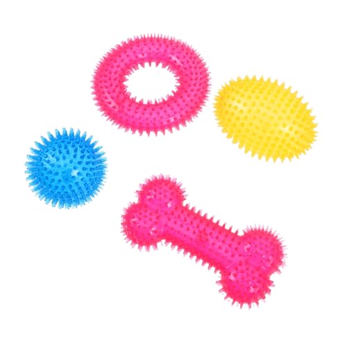OSOLADY 4 Stück Teiliges Robustes Hundespielzeug mit Elastischen Noppenbällen Zahnreinigend für Welpen und Hunde Aller Geeignet Kauen und Beruhigen Langlebig und Sicher für Zähne OSOLADY 4 Stück Teiliges Robustes Hundespielzeug mit Elastischen Noppenbällen Zahnreinigend für Welpen und Hunde Aller Geeignet Kauen und Beruhigen Langlebig und Sicher für Zähne von OSOLADY