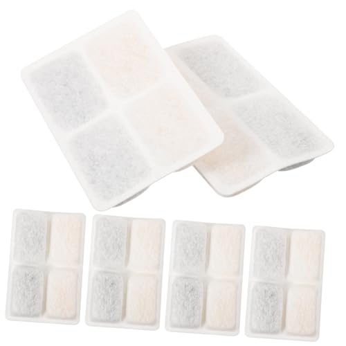 OSOLADY 6 Stück Aktivkohlefilter für Haustier Trinkbrunnen Kokosnuss Schalenfiltermatte Kompatibel mit Wasserspendern Feinporiger Ersatzfilter für Sauberes Trinkwasser Haustiere von OSOLADY