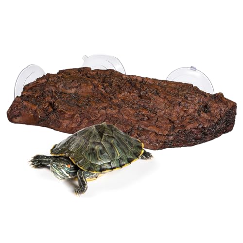 OSOLADY Aquarium Schildkröten Plattform mit Starkem Saugnapf Multifunktionale Wasserschildkröten Basking Plattform und Kletterbrücke Terrarien Zubehör für Fische Frösche Eidechsen und von OSOLADY