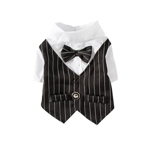 OSOLADY Eleganter Hundesakko Schwarz Atmungsaktives Haustier Partyanzug für Hochzeit Karneval Geburtstage Strapazierfähiges Material Komfortabel und Pflegeleicht Geeignet für Kleine und OSOLADY Eleganter Hundesakko Schwarz Atmungsaktives Haustier Partyanzug für Hochzeit Karneval Geburtstage Strapazierfähiges Material Komfortabel und Pflegeleicht Geeignet für Kleine und von OSOLADY