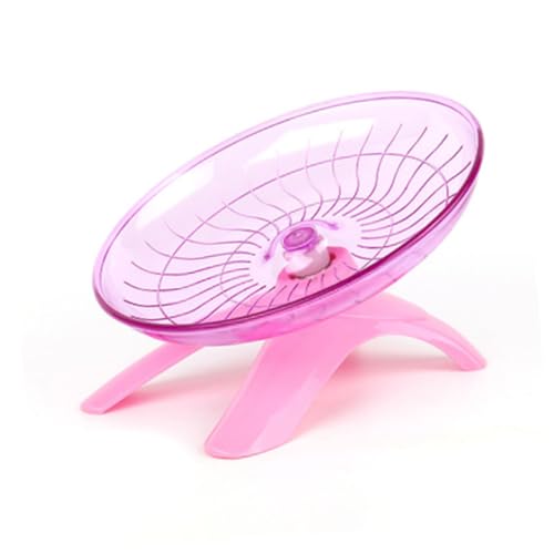 OSOLADY Hamster Laufrad Kunststoff Geräuscharm Kleintier Trainingsspielzeug Haustier Beschäftigungsgerät für Hamster und Kleintiere Zufällige Farben Zufällige Farbe von OSOLADY