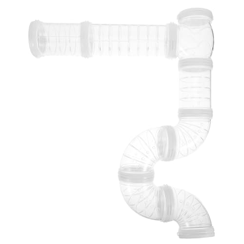 OSOLADY Hamster Rohre Tunnel Set Transparent DIY Verbindungsrohre für Kleintiere Haustier Spieltunnel Leise Flexibel Leicht zu Reinigen OSOLADY Hamster Rohre Tunnel Set Transparent DIY Verbindungsrohre für Kleintiere Haustier Spieltunnel Leise Flexibel Leicht zu Reinigen von OSOLADY