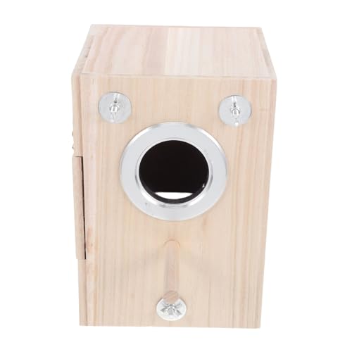 OSOLADY Holz Vogelbrutkasten Groß Natürliche Vogelzuchtbox aus Holz Wetterfestes Nistkasten für Wildvögel und Singvögel Wie Stabile Brut und Aufzuchtbox für Gesunde Vogelaufzucht von OSOLADY