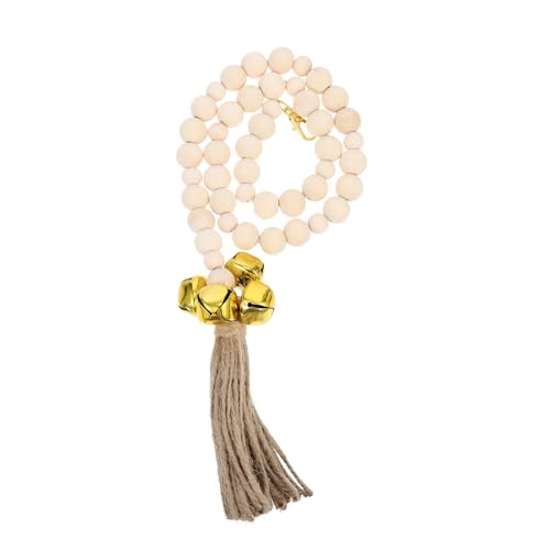 OSOLADY Holzperlen Hundeglocke zum Trainieren Langlebige Türglocke für Welpen Leicht zu Schütteln Praktisches Haustierzubehör für Hundetraining und Ausgangskontrolle von OSOLADY