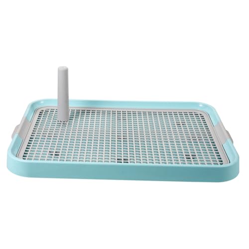 OSOLADY Hundetoilette Welpentoilette für Kleine und Mittlere Hunde Rutschfestes Urin Tablett mit Gitterdesign Tragbares Indoor Hundeklo zur Einfachen Reinigung und Langlebiger von OSOLADY