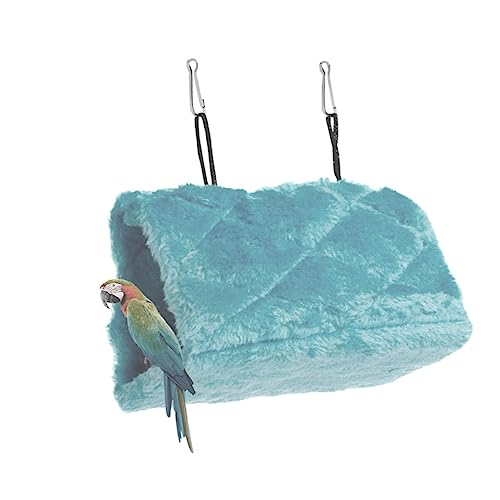 OSOLADY Plüschhängematte Für Papageien Vogelschlafbett Kletterbett Mit Doppelhaken Flachem Boden Blauer Farbe Für Käfig Oder Schreibtisch OSOLADY Plüschhängematte Für Papageien Vogelschlafbett Kletterbett Mit Doppelhaken Flachem Boden Blauer Farbe Für Käfig Oder Schreibtisch von OSOLADY