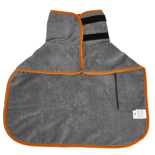 OSOLADY Wasserdichter Leichter Hundebademantel aus Strapazierfähigem Polyester Saugfähiger Haustier Bademantel für Kleine und Mittelgroße Hunde Schnelltrocknend und Bequem für Alltag von OSOLADY