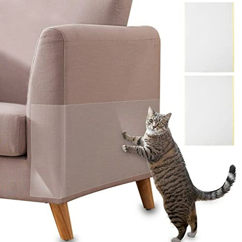 2pcs Anti-Katze Kratzer Möbel Beschützer Selbstklebender Katzenklebeband Dicke Flexible Katzenkratzen für Tür Matratze Sofa Teppich Autositz(300x450mm,2PCS) von OSPALEM