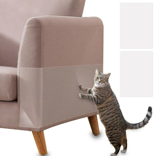 2pcs Anti-Katze Kratzer Möbel Beschützer Selbstklebender Katzenklebeband Dicke Flexible Katzenkratzen für Tür Matratze Sofa Teppich Autositz(300x450mm,A) von OSPALEM